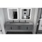 Castello Usa Nile 84-inch Gray Vanity Set with Gray Top and Black Handles CB-MC-84G-BL-2053-GR - alternate 8